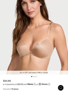 Victoria's Secret Smooth So Obsessed Push Up Bra - Praline Beige